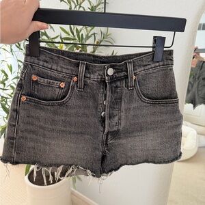 Black Denim Levi’s Women's Shorts